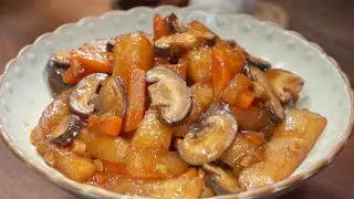 Braised Mushroom & Egg Recipe｜Rich, Tender & Comforting Chinese Dish Perfect with Rice or Noodles