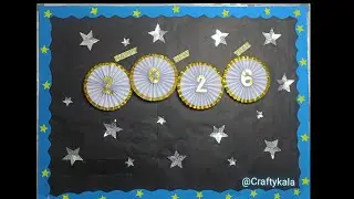 Easy and Beautiful New Year Board Decoration ideas for school /Diy Decoration ideas 2026#Newyear2026
