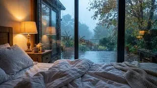 [Pure Sleep] Rain Sounds by Cozy Lamp and Window - Instant Relief for a Tired Mind 😴