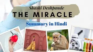 THE MIRACLE | Shashi Deshpande |  Summary in Hindi Meg 7 - Indian English Literature