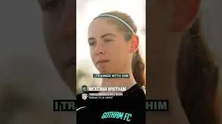 Mckenna Whitham is America's youngest professional athlete, playing for NWSL Team Gotham FC #soccer