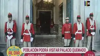 La población podrá visitar el Palacio Quemado
