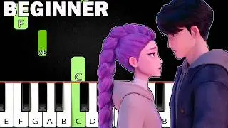 Kpop Demon Hunters - Free (Rumi & Jinu) Beginner Piano Tutorial
