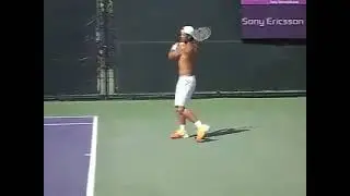 Fernando Verdasco Miami Sony Ericsson 2012 shirtless practice #atp #miami #tennis #top