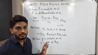Complex Analysis | Unit 1 | Lecture 40 | Chain Rule