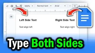 How to Type on Both Sides of a Google Doc (Left and Right Align on Same Line)