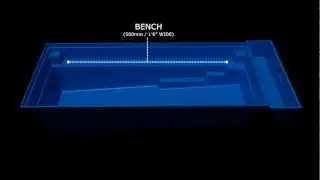 Fiberglass Swimming Pool 3D Demo of Reflection with Auto Cover Key Features from Leisure Pools