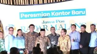 Penandatanganan Prasasti Kantor Baru Jawa Pos Radar Malang