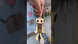 Making Shelly from dandy&rsquo;s world into a hanging paper doll! 🐚 #dandysworld #papercraft