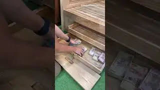 Smart Bed Design with Hidden Storage #SecretStorage #SmartFurniture #HomeHacks #DIYProjects #ASMR