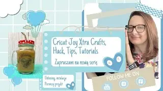 Cricut Joy Xtra Unboxing, aktywacja, Design Space i pierwszy projekt na szkle! Nowa SERIA! Tutorial🎉