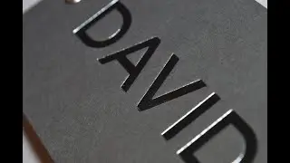 Letterpress debossed Swing Tags from Tags Direct
