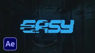 GLITCH TEXT REVEAL in After Effects (NO PLUG-INS)