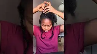 Coiffure facile ❤️🫶✨#naturalhair #afrohair #4chair #tutorial #hairstyle #cheveuxcrepus #cheveux