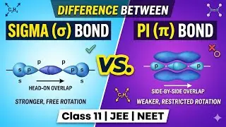 Difference Between Sigma (&sigma;) and Pi (&pi;) Bond | Chemical Bonding | Class 11 Chemistry | JEE NEET