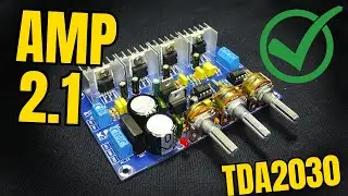 Construye un PODEROSO Amplificador 2.1 (2x18W+33W) con TDA2050 | Proyecto de Alta Potencia | PCBWay