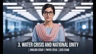 3. WATER CRISIS AND NATIONAL UNITY | ENGLISH ESSAY | PAPER 2016 |  |CSS EXAM | CSS PMS TIMES