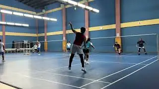 Team Karatamba Badminton Games Highlights Epic/Lea vs Coach Bats/Zo 