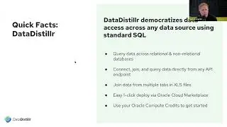 Oracle DataDistillr Webinar