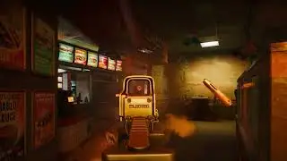 A one-man sweep against a cartel in a diner. Ready Or Not