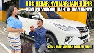 BOS BESAR NYAMAR JADI SOPIR DEMI PRAMUGARI CANTIK IDAMANNYA!! LIHAT TERJAWABLAH PERASAANYA..!!