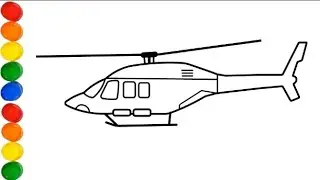 How To Draw A HELICOPTER || Easy Helicopter Drawing step by step