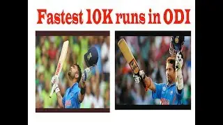Fastest 10000 runs in ODI history, Kholi break Sachine record