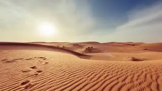 Journey Through the Desert with Footsteps as Your Guide Ambience.