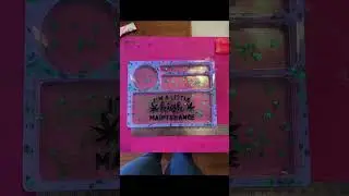 Decorative Resin Tray: Weed Inspired Design with 'High Maintenance' Theme#resinart