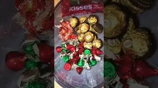 ASMR | Satisfying Assorted Chocolates!!! #ferrerorocher #hersheyskisses #lindor #chocolates #refill