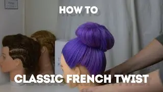 Classic French Twist - Easy Messy Dutt / Bun [Hairtutorial]