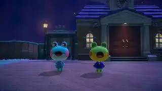 Lily and Henry singing to K.K. Bashment | ACNH