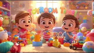 Toyroom Fun | Kids Cartoon Song | 3D Toy Playtime | Nursery Rhymes & Kids Learning