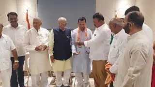 Davangere: Congress Leader CR Naseer Ahmed joined BJP in the presence of GM Siddeshwara, BJP MP