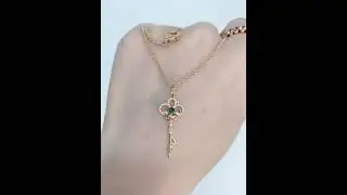 Fashion women fine jewelry AU750 18K real gold necklace