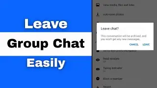 How To Leave A Group Chat In Facebook Messenger