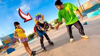 PALHACINHA BAILARINA SURPREENDEU A TODOS COM O PATINS!! 😱