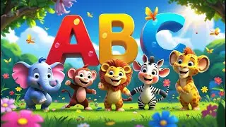ABC Animal Rhymes for Kids | Learn Alphabet with Fun Cartoon Animals A to Z