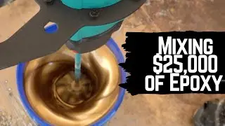 MIXING METALLIC EPOXY RESIN (300 Gallons!) + Collomix Xo6 Review & Giveaway.