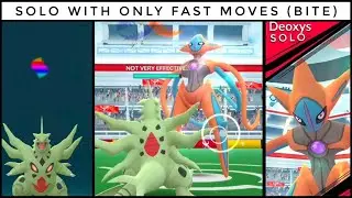Attack Deoxys Solo in Pokemon Go With Only Fast Moves 😱 | No 🗡️  Nothing ☁️