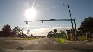Driving through Edgewater, Florida