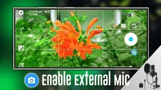 how to use external mic in open camera