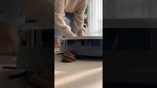 When Your Smart Vacuum Gets a Little Too Clingy #GadgetLife #SmartCleaning #TechFails