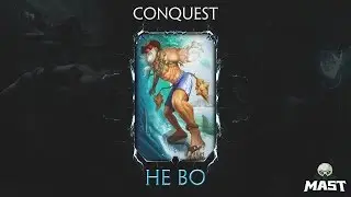 SMITE Season 4 Conquest - He Bo Solo | 17/1 He Bo Is OP! (1080p 60fps)
