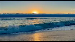 Sunrise Over the Sea | 4K Ocean Waves for Deep, Peaceful Sleep 🌊✨