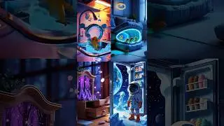 Mini Portals in Real Life #AIShorts #LoopMagic #CartoonPortal #8KRender #MysteryWorlds #ShortsViral