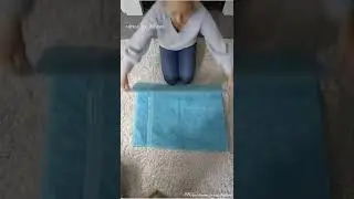 #shorts Cara Melipat Handuk Rapi Saat Travel