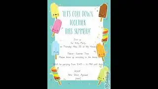 kitty invitation card#kitty party theme card#kitty party invitation