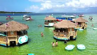 Tiki Boat rental Crab Island Destin