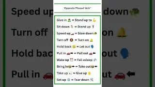 Top 10 Phrasal Verb 👑🥂 #phrasalverb #learnsomethingnew #Ted_ED